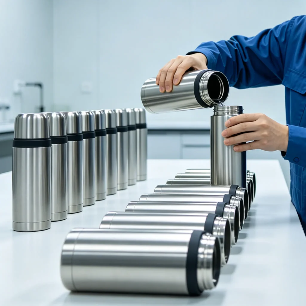 leak-proof and sealing integrity test to ensure a 100% spill-proof experience for drinkware.